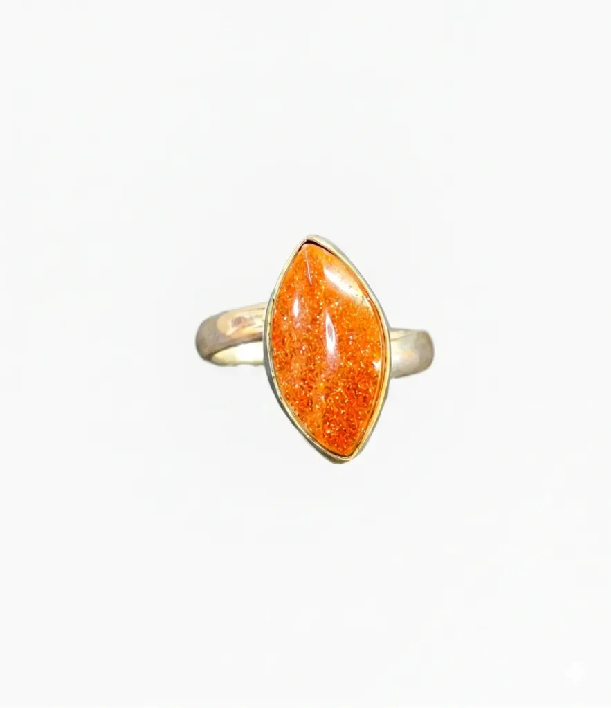 Silver ring with Brown Aventurine